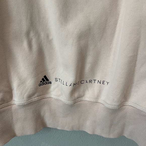 Adidas Stella Mccartney ASMC FZ Hooded Sweatshirt Zip Up Blush Black Size XS - Picture 6 of 10